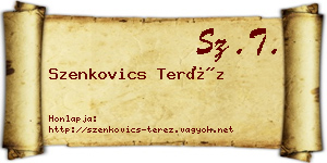 Szenkovics Teréz névjegykártya